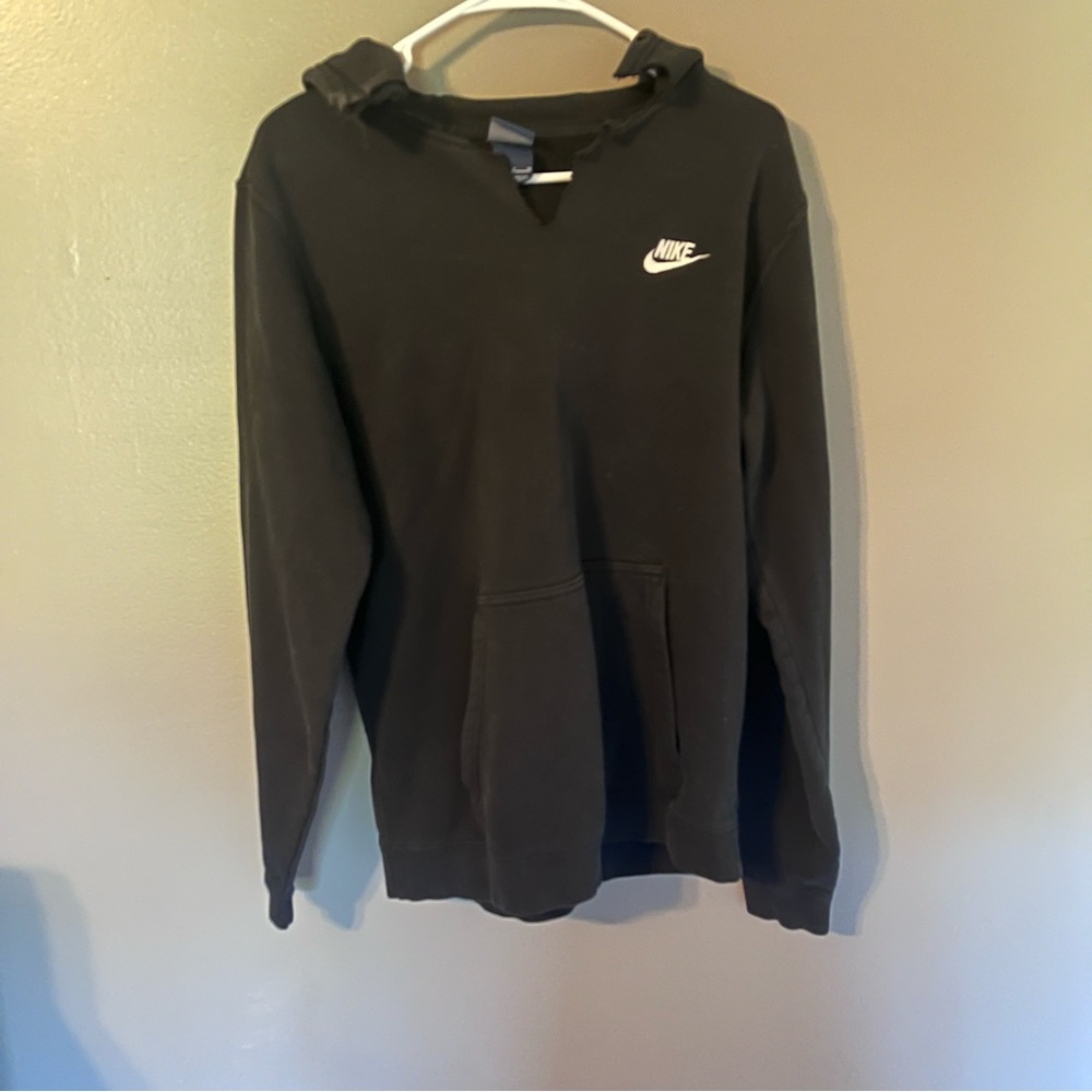 Black Nike ripped hoodie